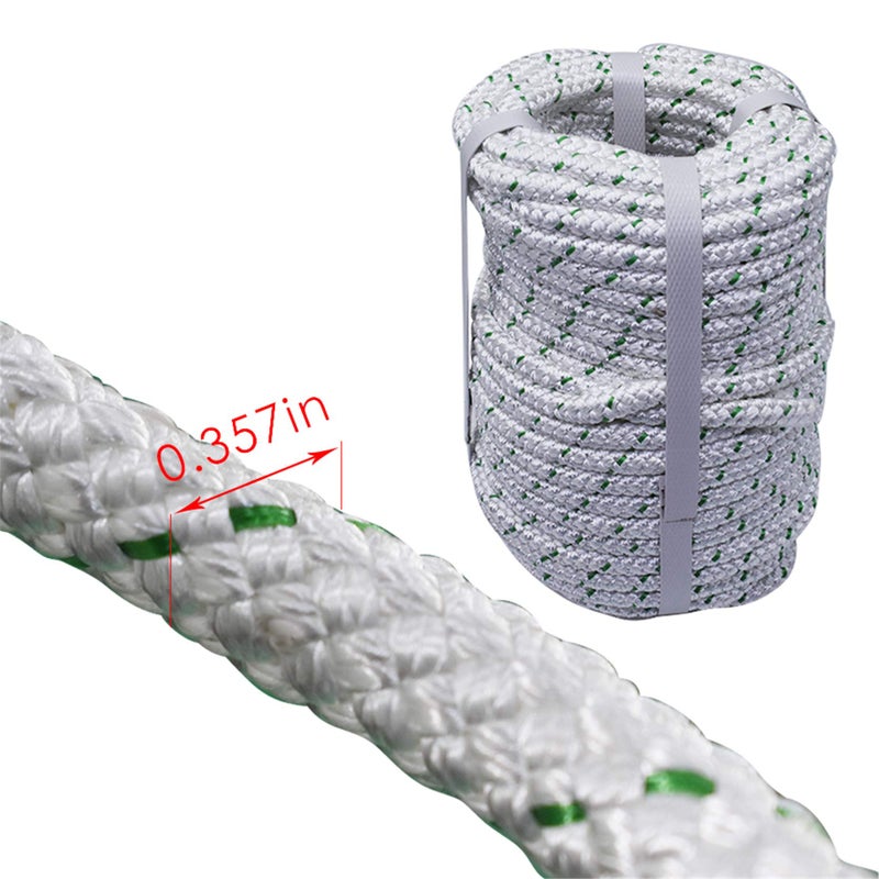 TINVHY 3/8 Inch x 100 Feet 4800Lbs Double Braid Polyester Rope Breaking Strength Strong Pulling Rope - Image 5